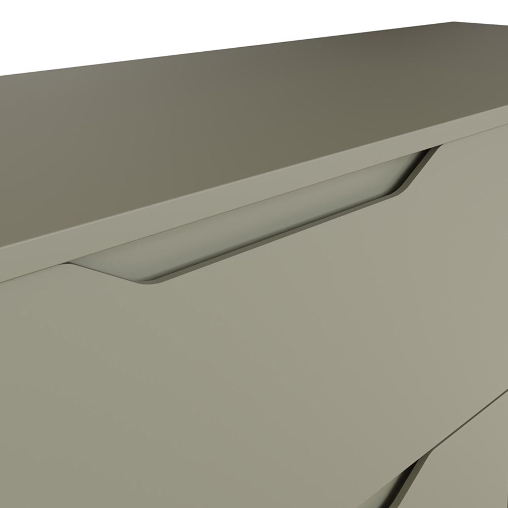 FWStyle Luno 8 Drawer Green Modern Wide Chest of Drawers Image 5
