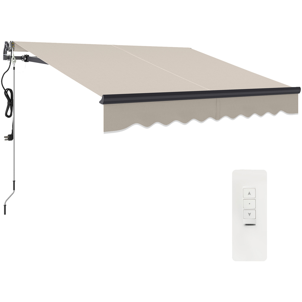 Outsunny 2.5 x 2m Beige Electric Retractable Awning Image 2