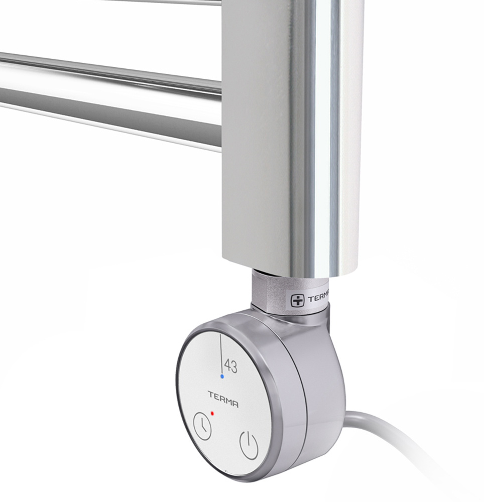 Terma Leo Chrome Electric Towel Rail with 43D Element Upgrade 1800 x 600mm Image 5
