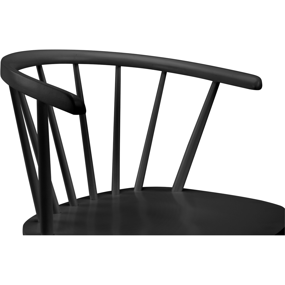 Julian Bowen Modena Set of 2 Black Dining Chair Image 6