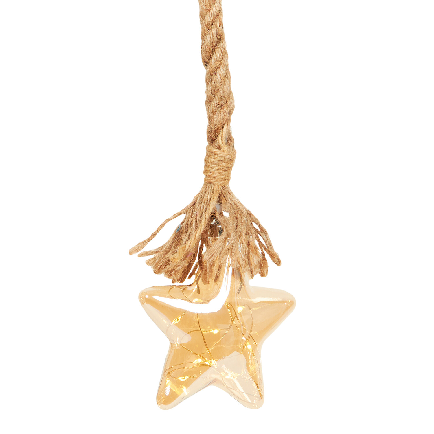 LED Amber Star On Rope - Amber Image 3