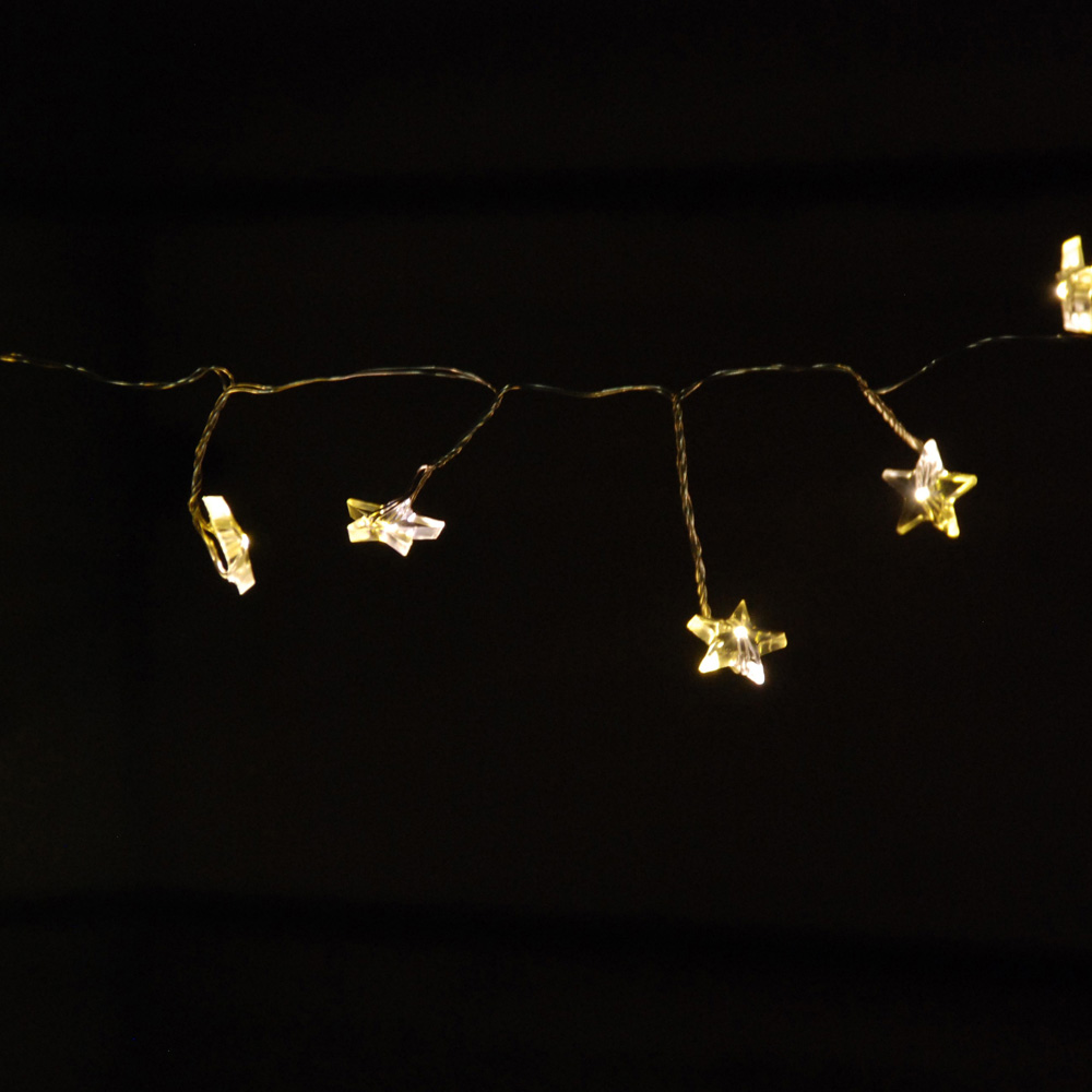 Samuel Alexander 80 Warm White Star-Shaped Christmas Cluster Light 2m Image 4