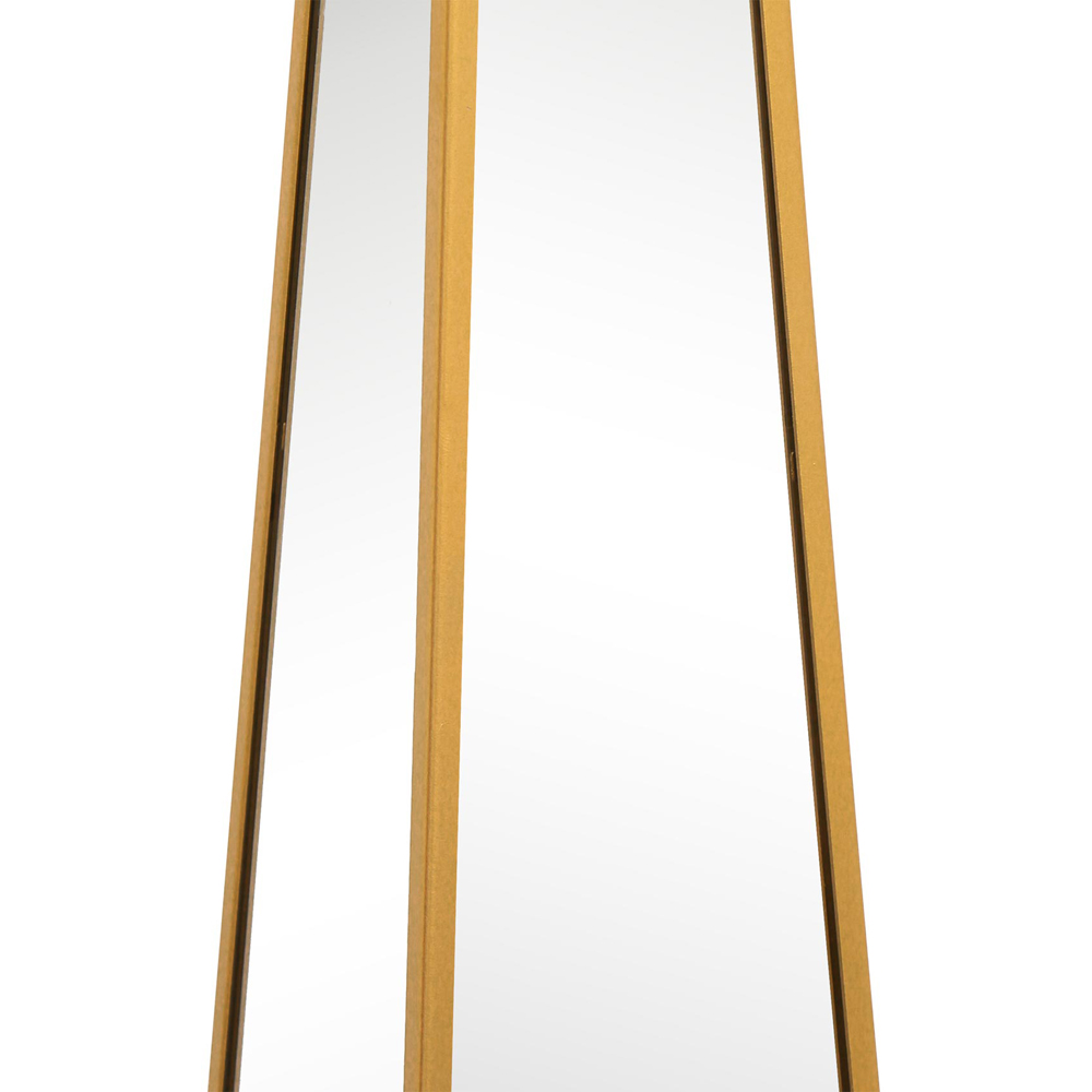 MirrorOutlet The Obelisk Gold Metal Edged Mirrored Garden Ornament 150 x 30cm Image 5