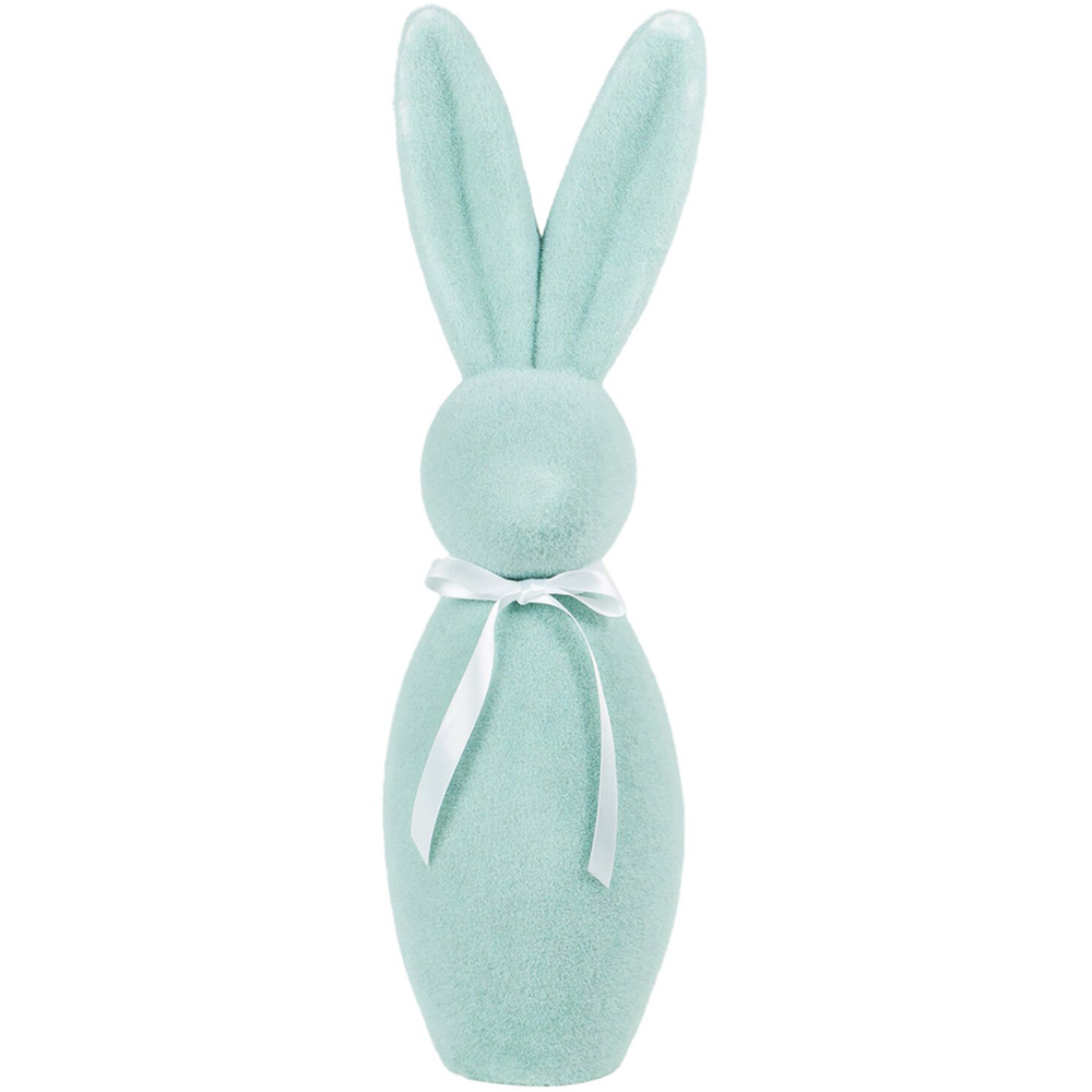 Flocked Bunny Ornament Image 3