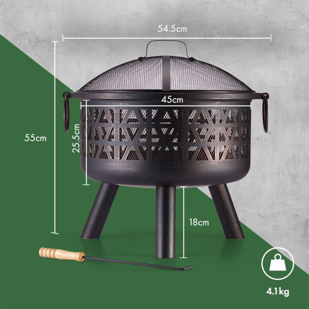 VonHaus Geo Fire Pit Image 8