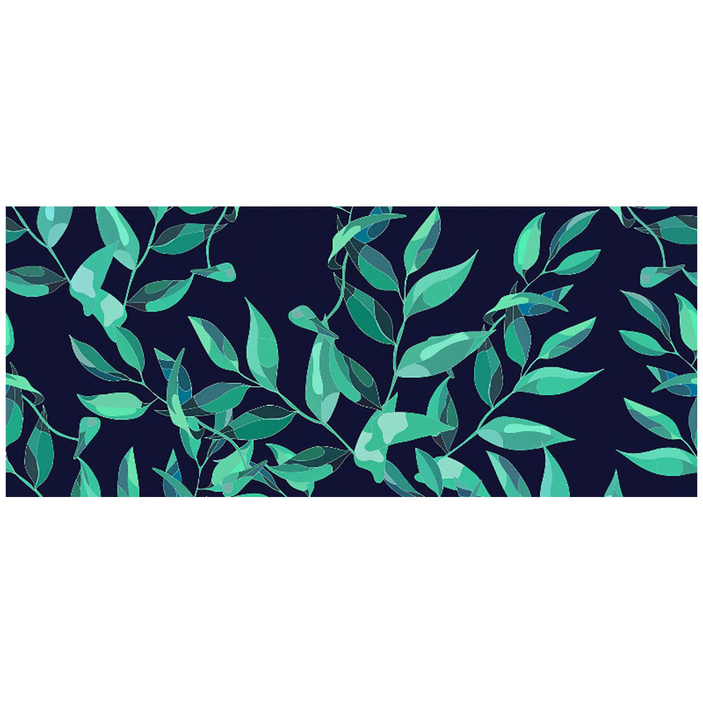 Warren Reed Designer Delicate Green Foliage Glass Bathroom Splashback 25 x 60cm Image 2