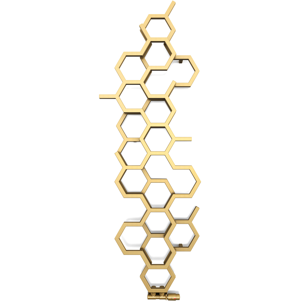 Terma Hex 1708 BTU Brass Radiator 1700 x 573mm Image 3