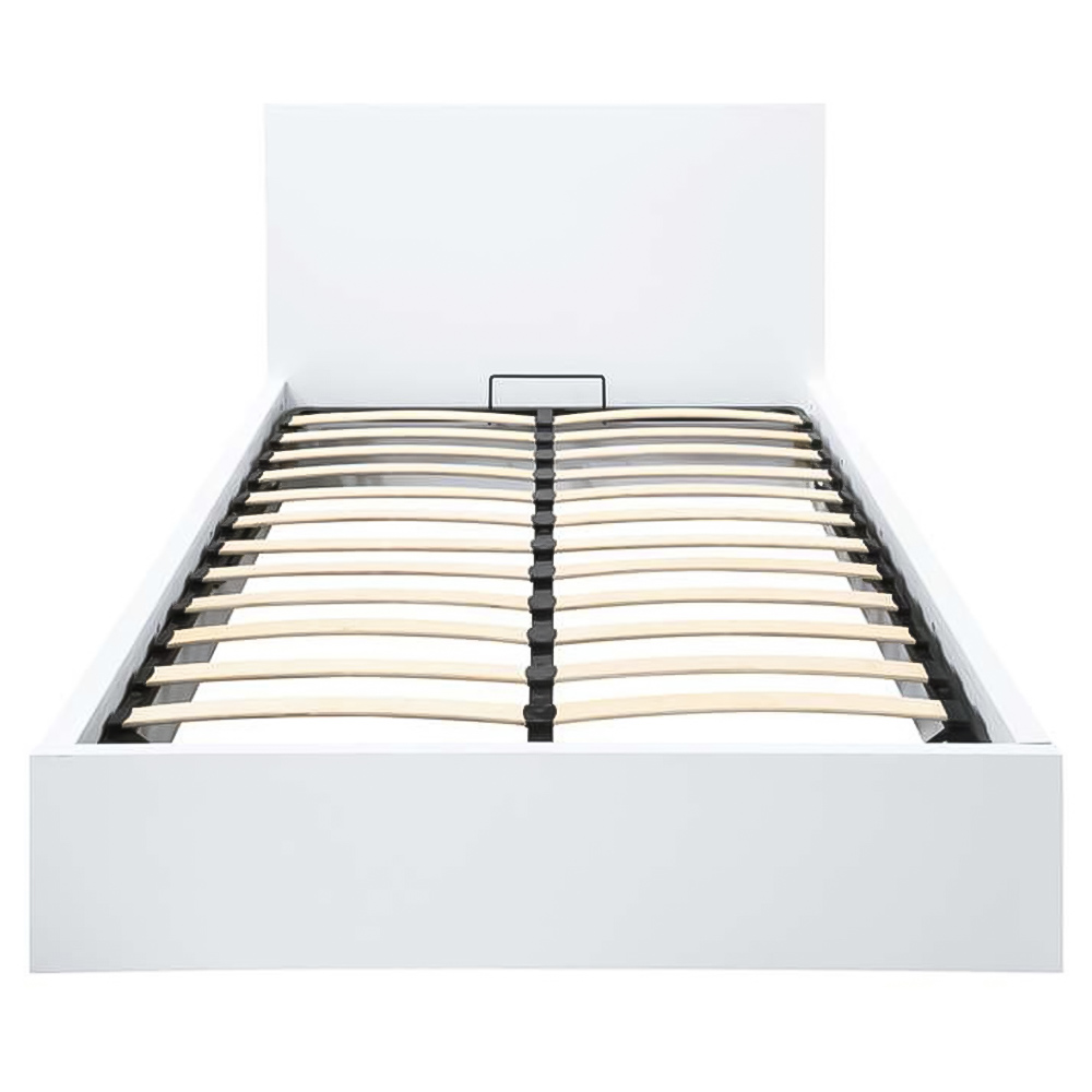Oslo King Size White Ottoman Bed Image 3