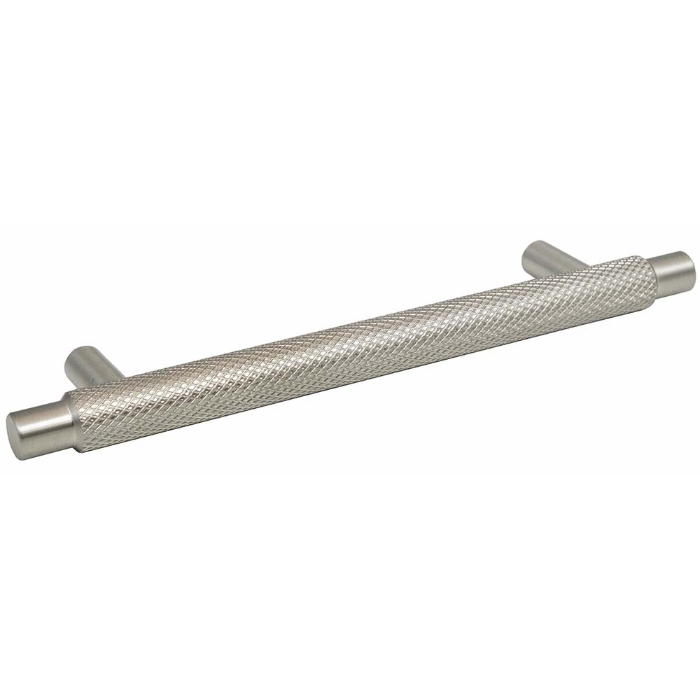 Knurled Brushed Satin Nickel Handle 182mm Image