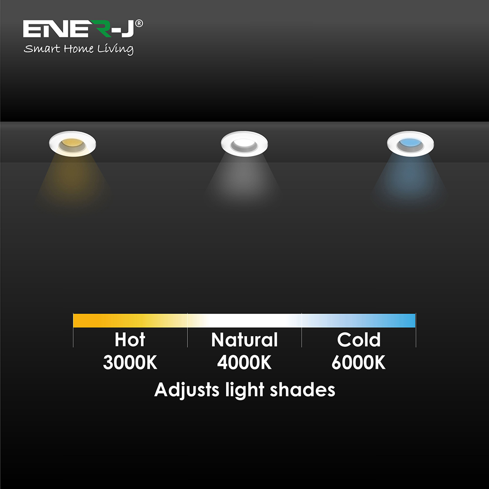 ENER-J 7W Dimmable and CCT Changeable Fire Proof Downlight 6 Pack Image 7