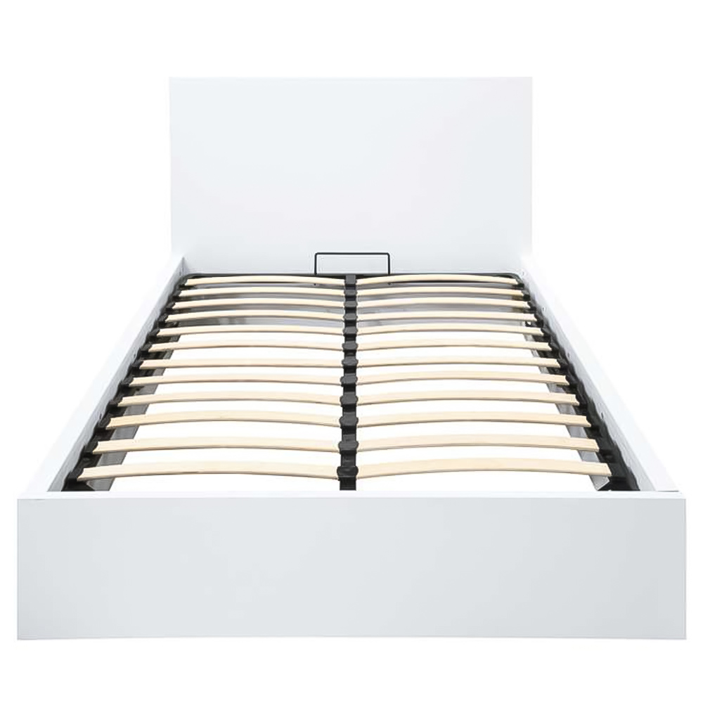 Oslo Double White Ottoman Bed Image 3