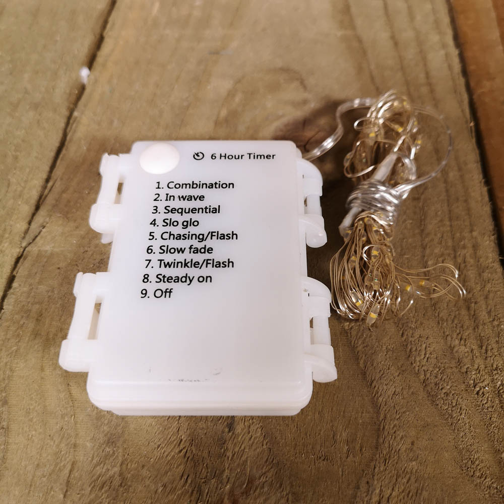 Samuel Alexander 50 Rainbow MicroBrights LED Premier Battery Operated String Light 2.5m Image 2