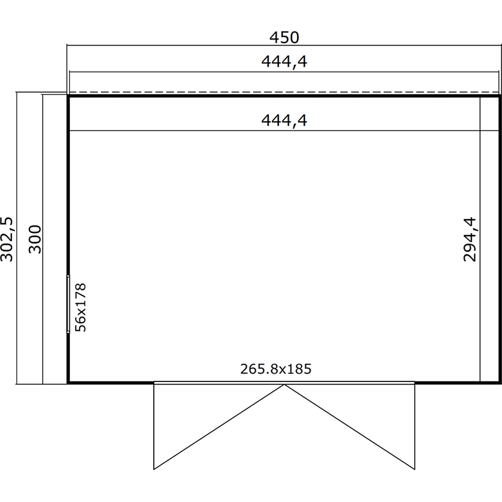 Lasita Osland Palermo 2 14.7 x 9.8ft Garden Cabin Image 3