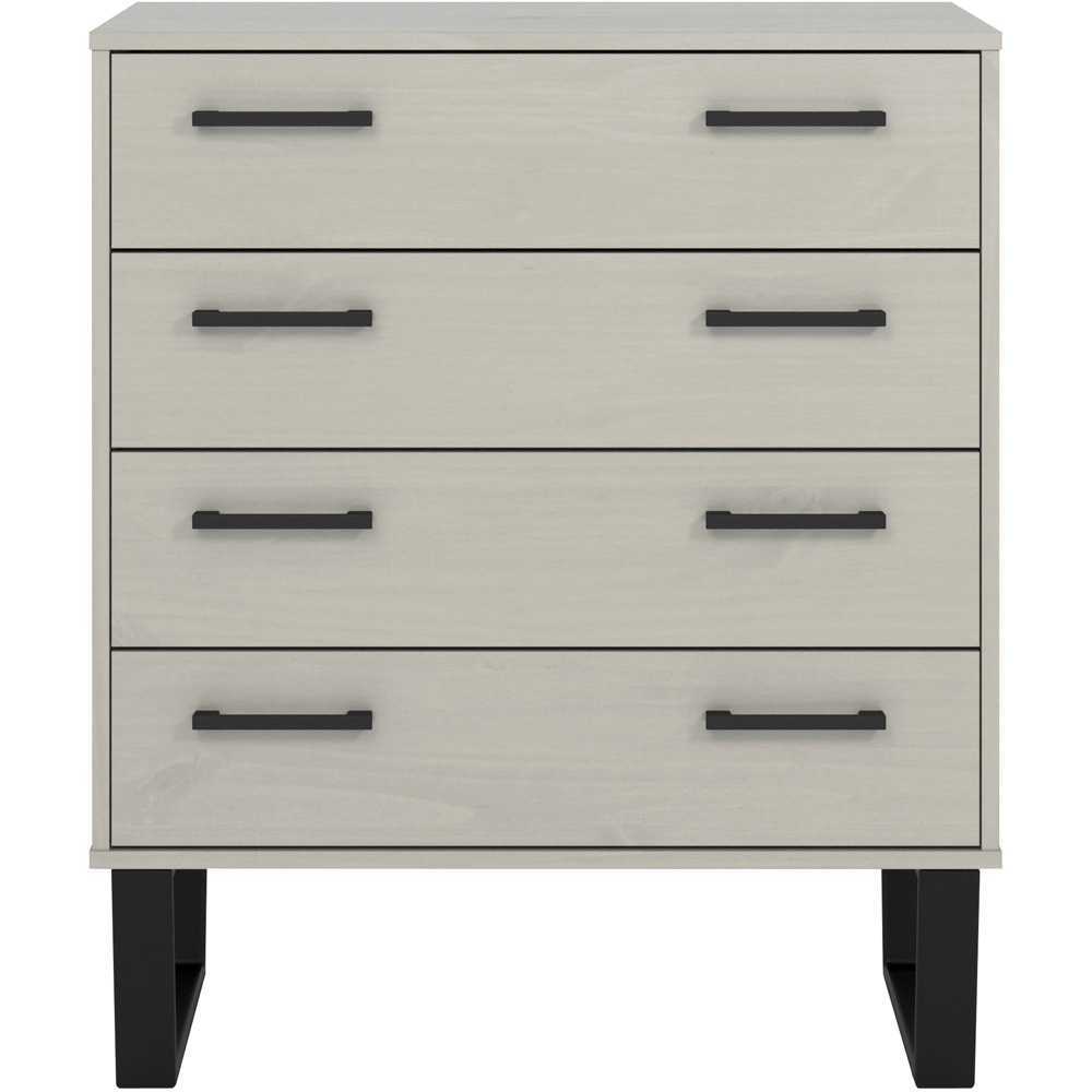Core Products Texas 4 Drawer Grey Waxed Pine Chest of Drawers Image 3