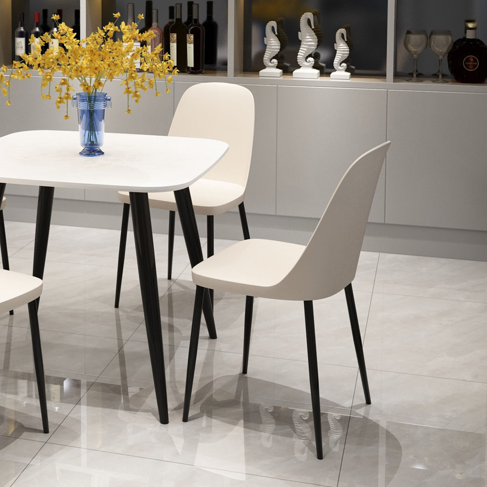 Core Products Aspen Duo Set of 2 Calico and Black Dining Chairs Image 4