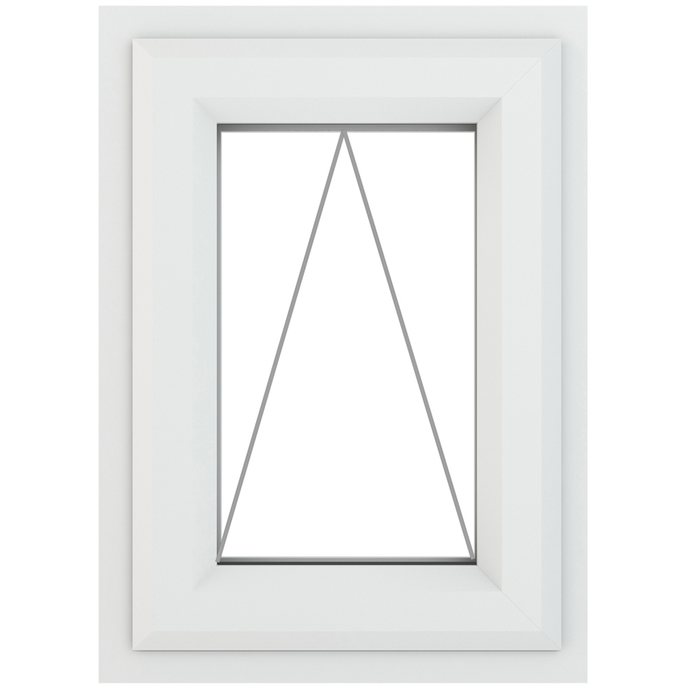 Crystal uPVC Triple Glazed Window Top Hung Opener White Clear Glass 440x610mm Image 2