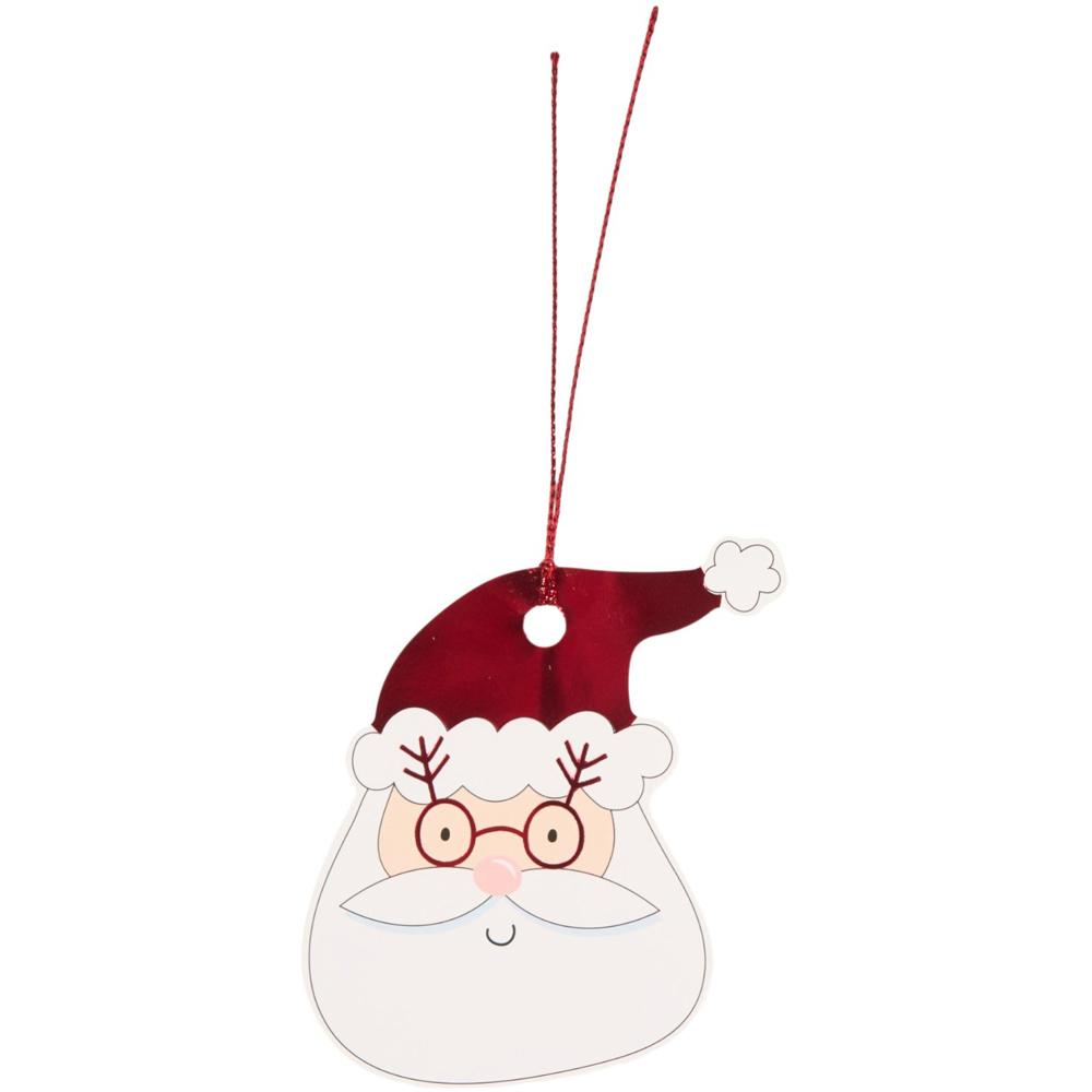 Pack of 20 Santa Face Gift Tags Image 3