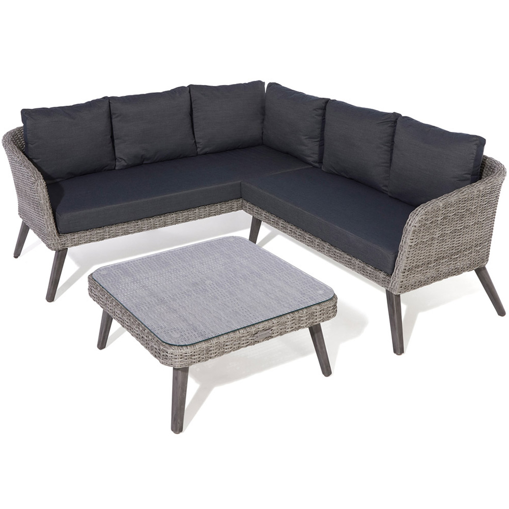 Rowlinson Hanoi 5 Seater Grey Corner Sofa Set Image 2