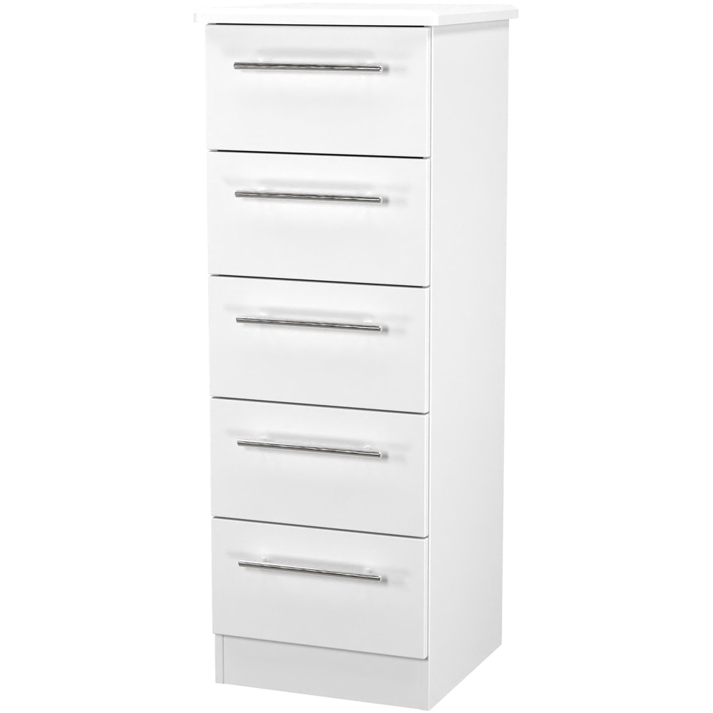Crowndale Sherwood 5 Drawer Porcelain Matt Chest of Drawers Image 4