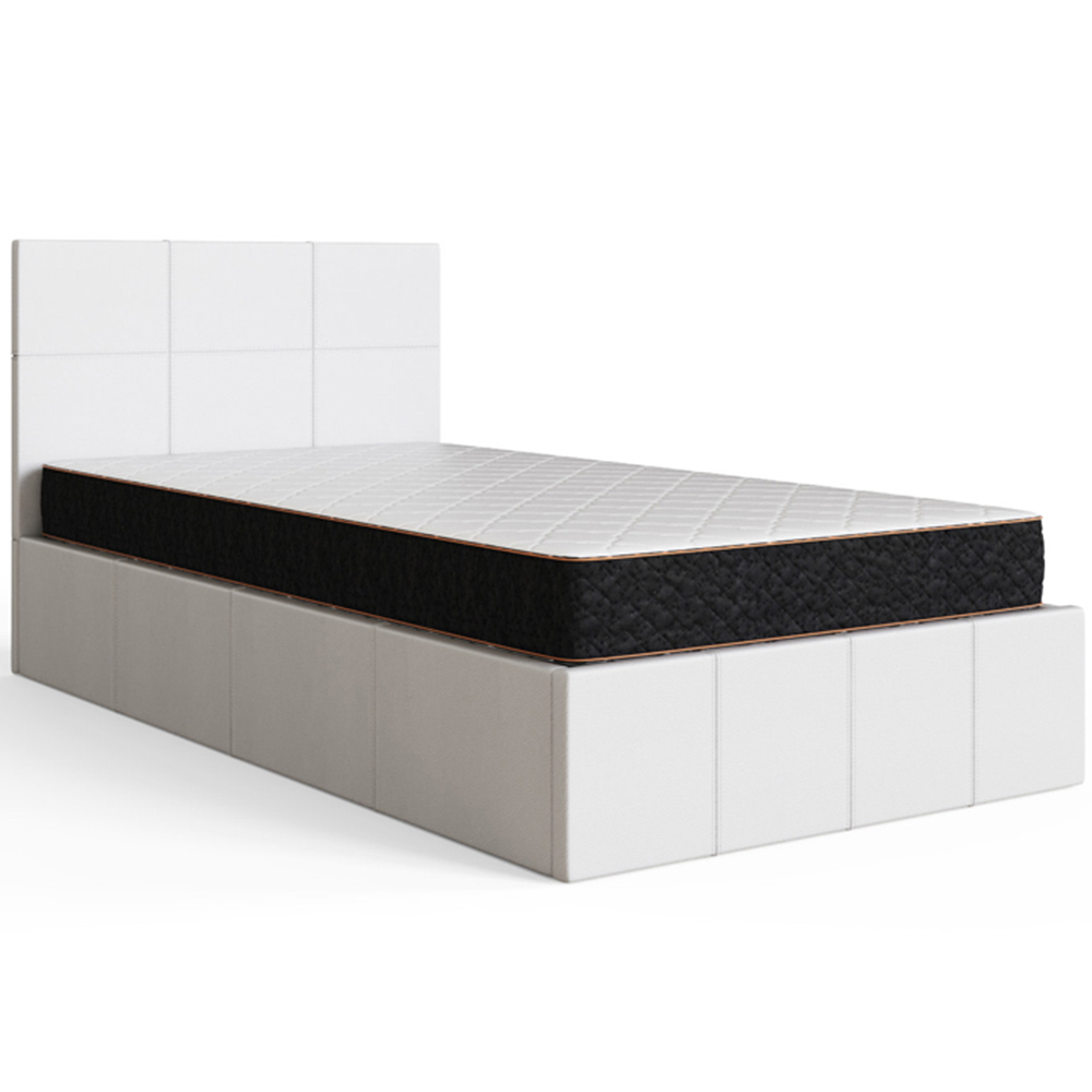 GFW Single White End Lift Ottoman Bed Image 4