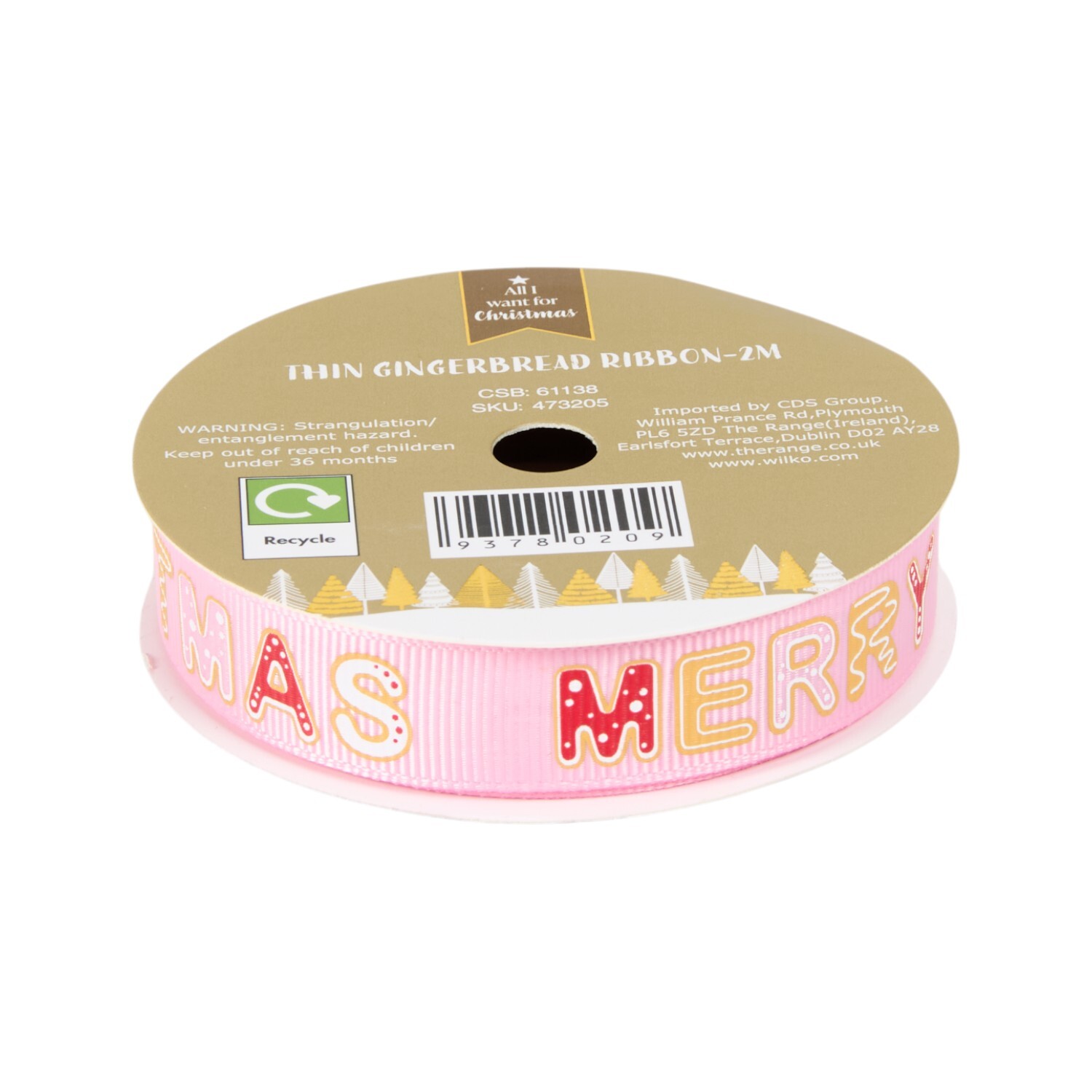 Thin Gingerbread Ribbon Image 7