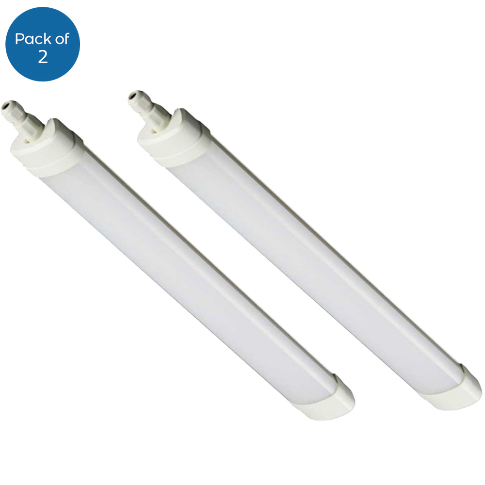 ENER-J 36W 6000K LED Triproof Batten 1200mm 2 Pack Image 1