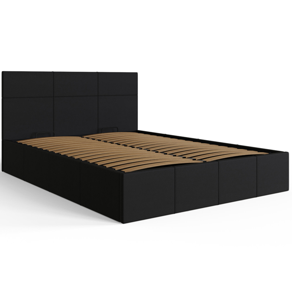GFW King Size Black End Lift Ottoman Bed Image 3