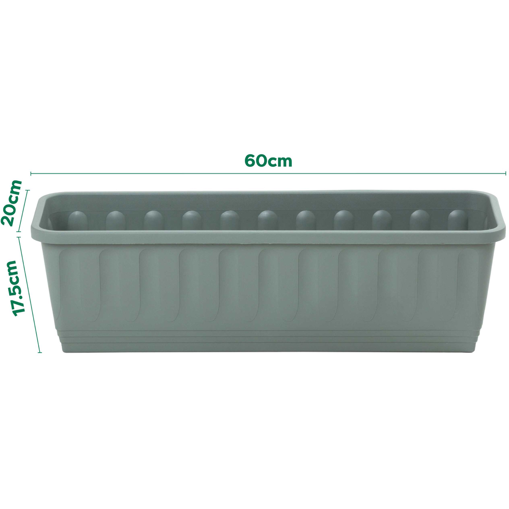 Wham Etruscan Milieu Green Trough Planter H190 60cm 2 Pack Image 5