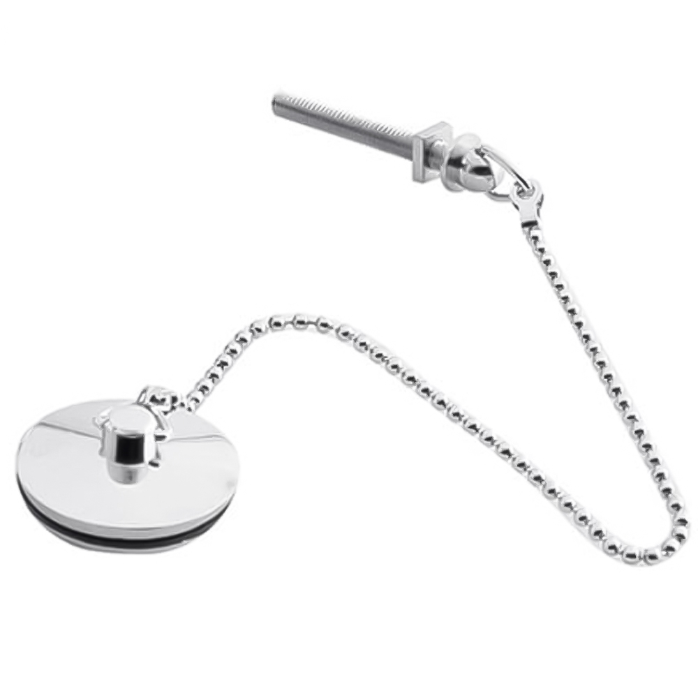 nuie Wastes and Extras Chrome Basin Plug and Chain 38mm Image 1