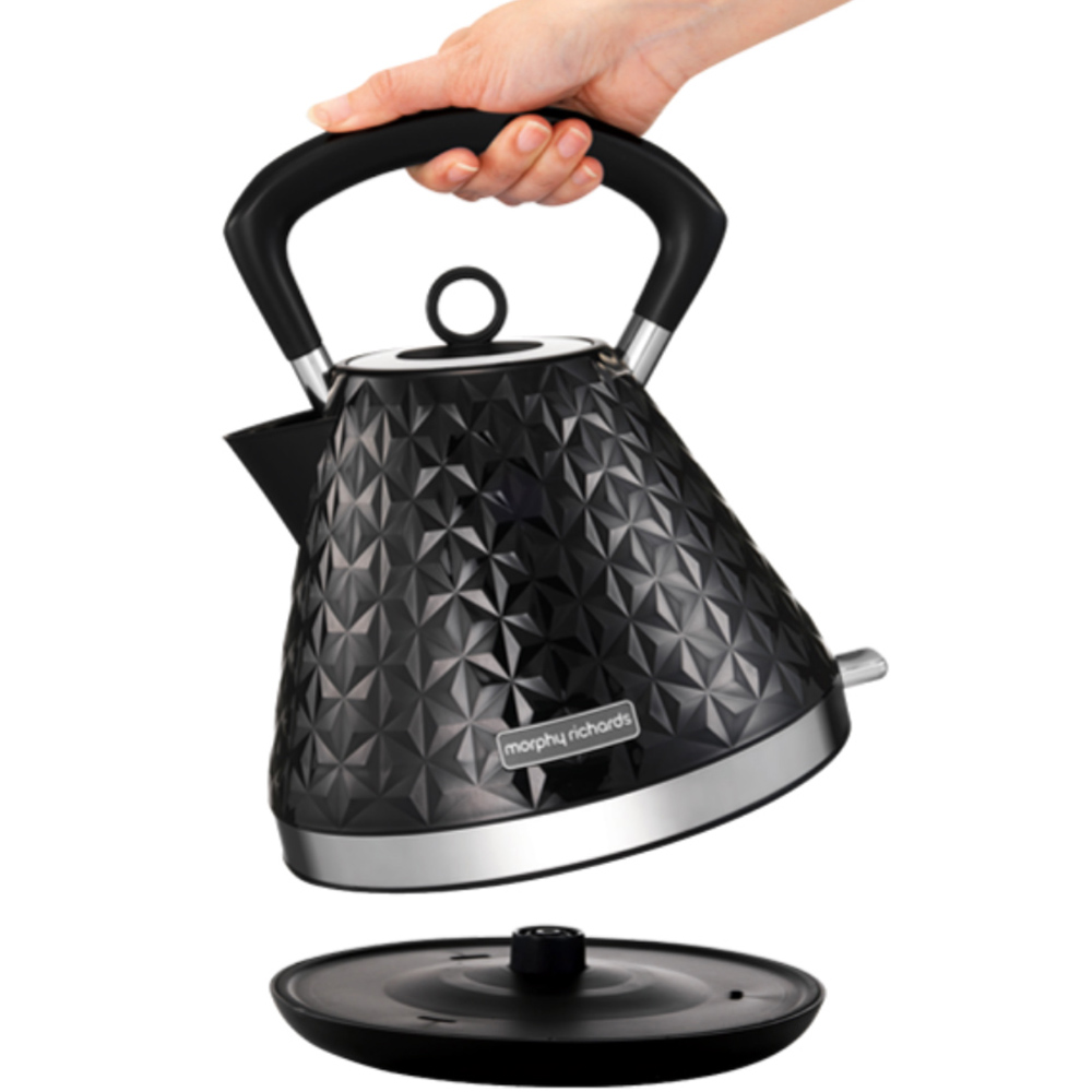 Morphy Richards Vector 108131 Black 1.5L Pyramid Kettle Image 2
