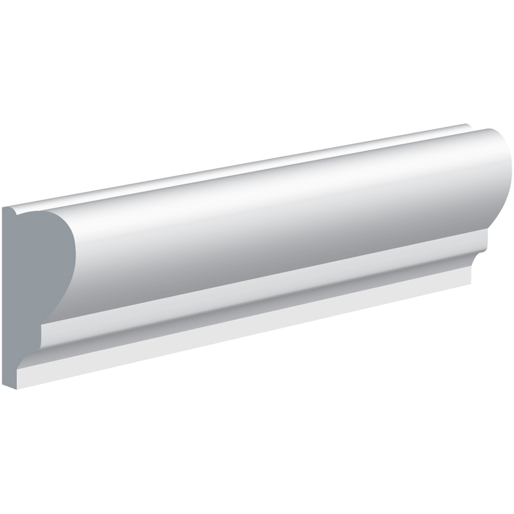 National Skirting White Primed Picture Rail 18mm 45 x 3040mm Image 1