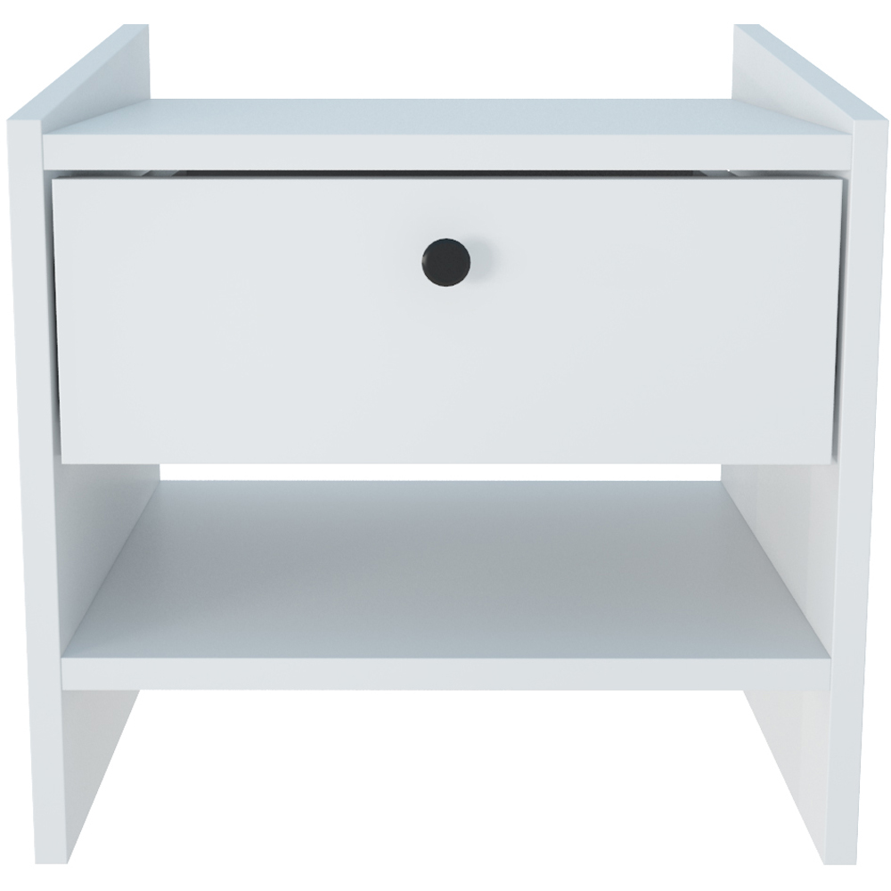 Decorotika Berlin Single Drawer Single Shelf Hazeran Bedside Table Image 2