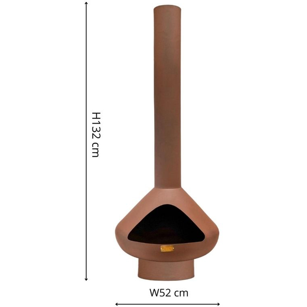 Ivyline Fornax Rust Outdoor Fireplace 132 x 52cm Image 5