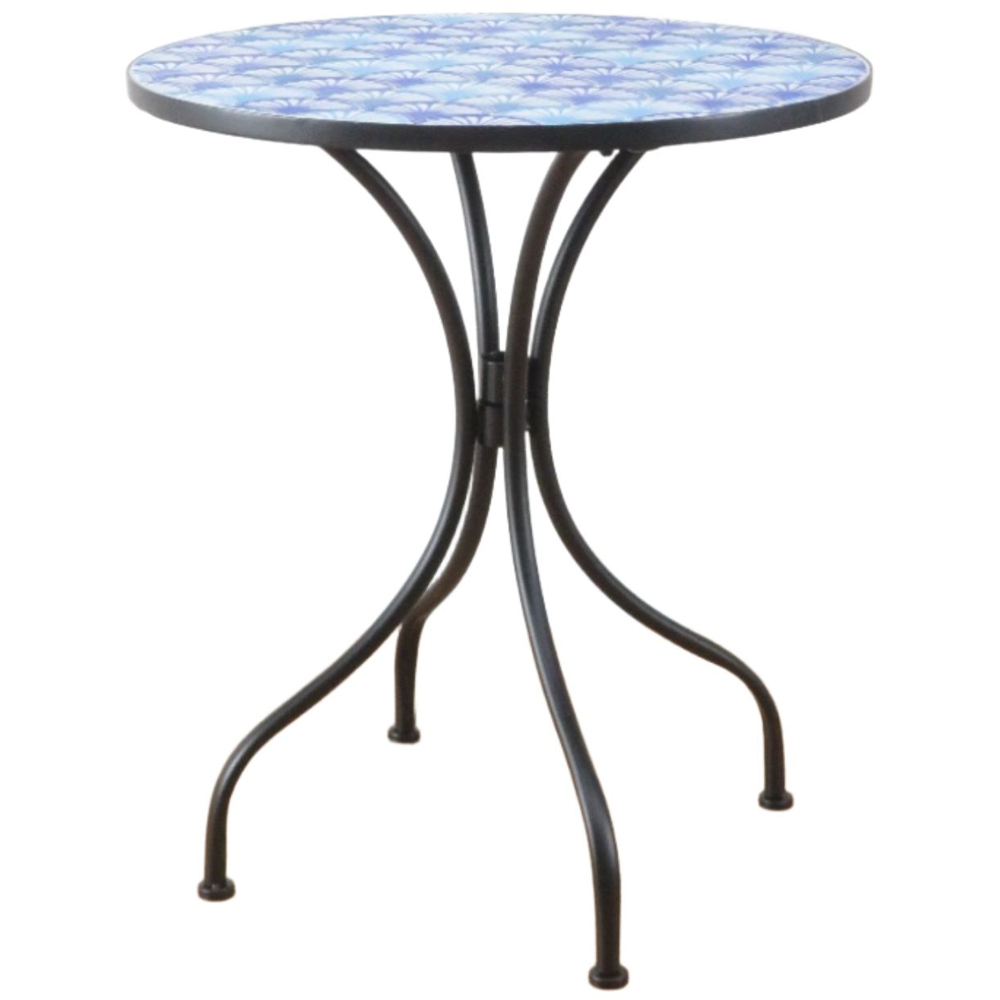 Home Source Ocean 2 Seater Shell Mosaic Bistro Set Blue Image 3