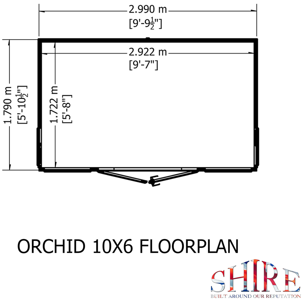 Shire Orchid 9.8 x 5.8ft Summerhouse Image 3