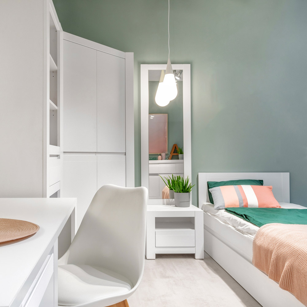 Florence Novi Single Alpine White Bed Frame Image 5