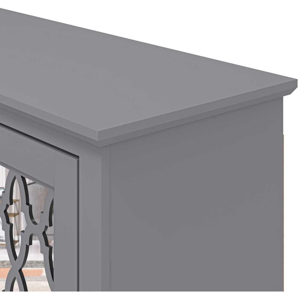 GFW Honiton 3 Door Grey Sideboard Image 7