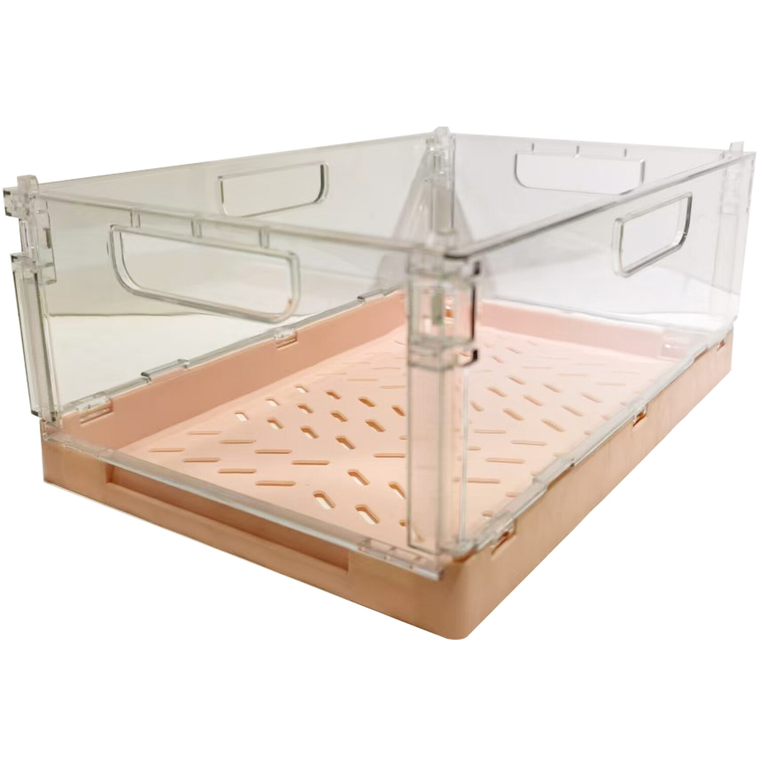 My Home Folding Storage Crate Multicolour Medium Image 3