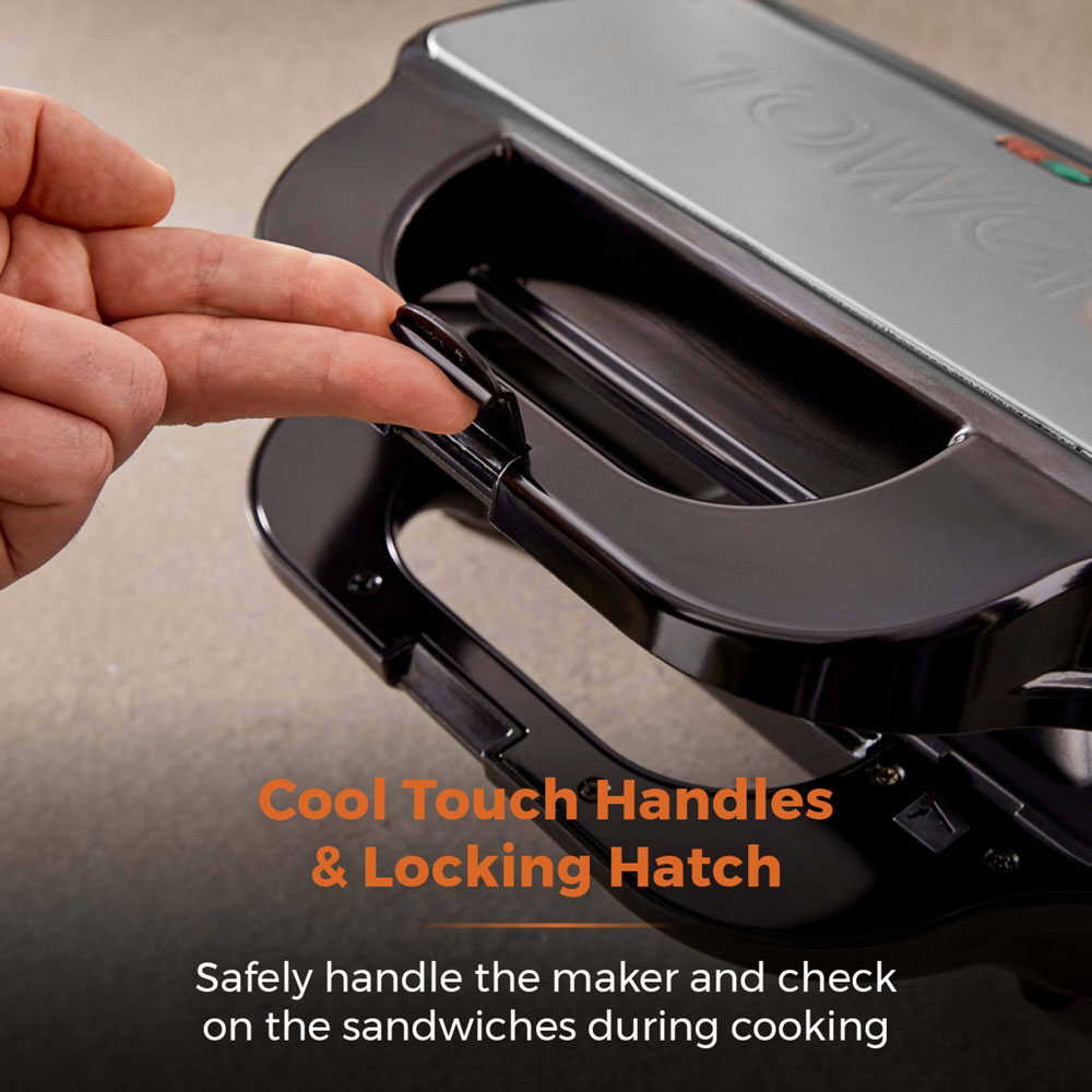 Tower 3 in 1 Silver Deep Fill Sandwich Maker Image 7