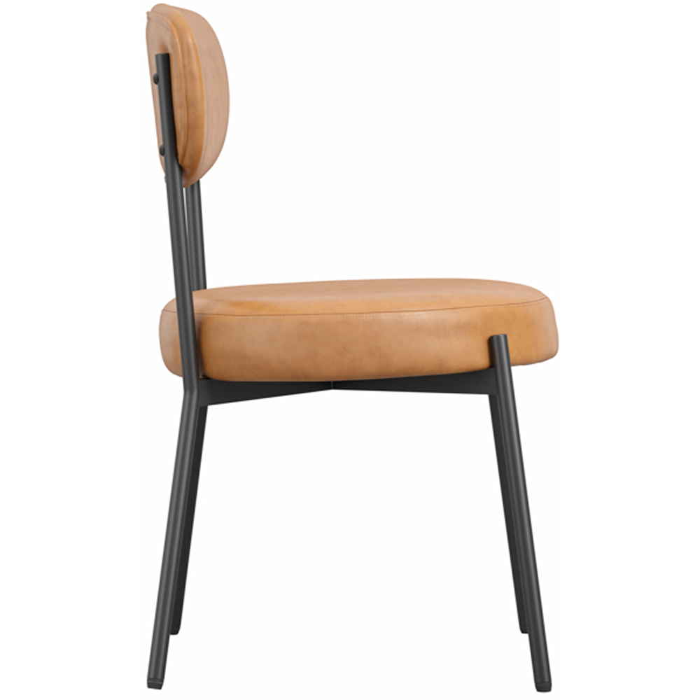 Smith Set of 2 Caramel Dining Chair Image 4
