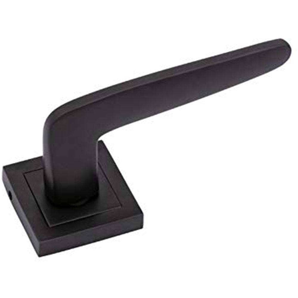 Golden Grace Matt Black Venus Door Handles Set 6 Pack Image 3