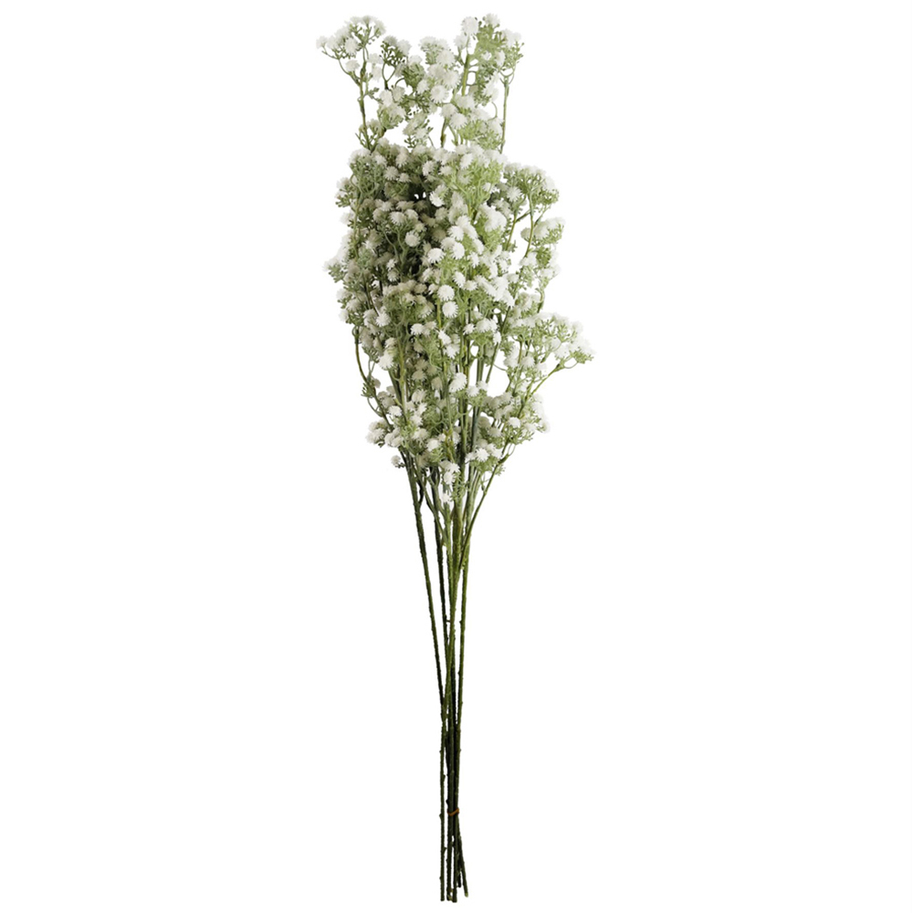 Leaf White Gypsophila Artificial Stem 85cm 6 Pack Image 1