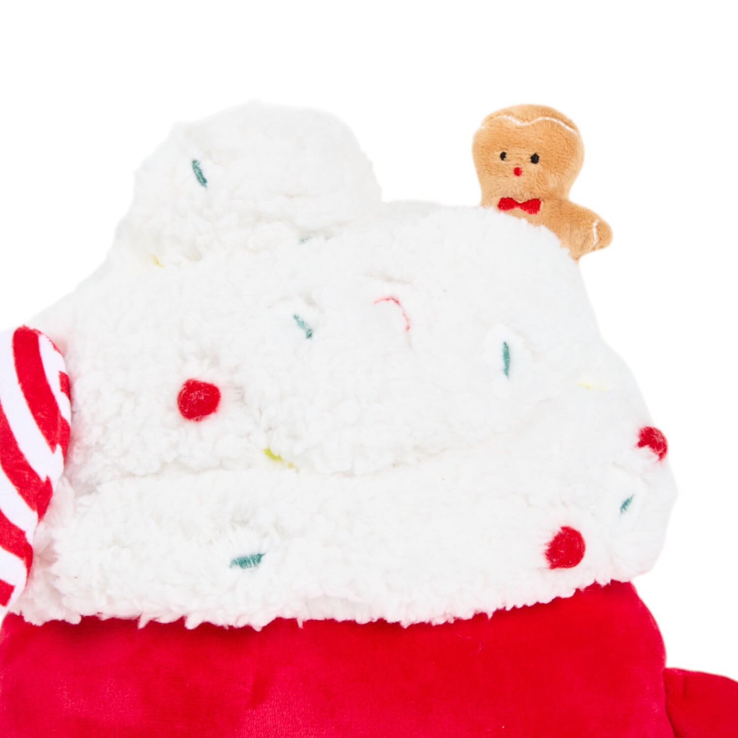 Christmas Mug Shaped Cushion Red Image 2