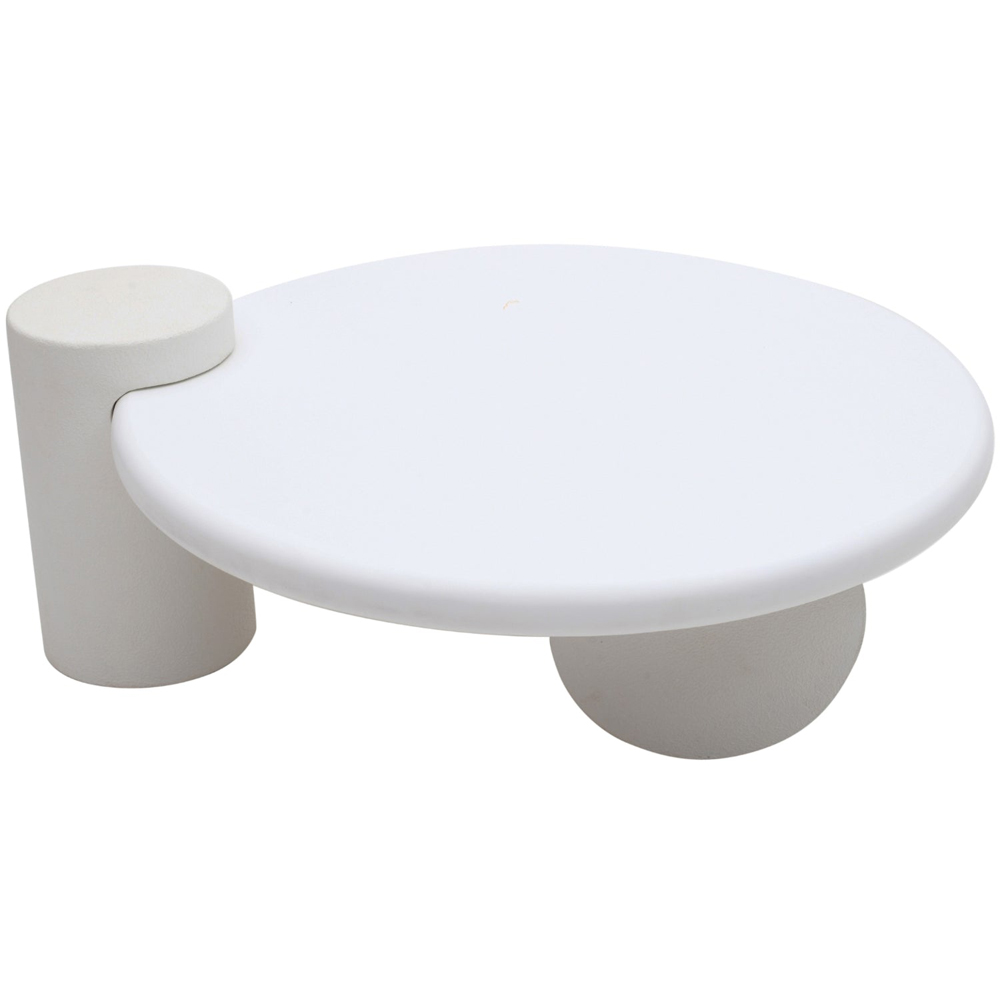 IH Design Udaipur White Abstract Coffee Table Image 4