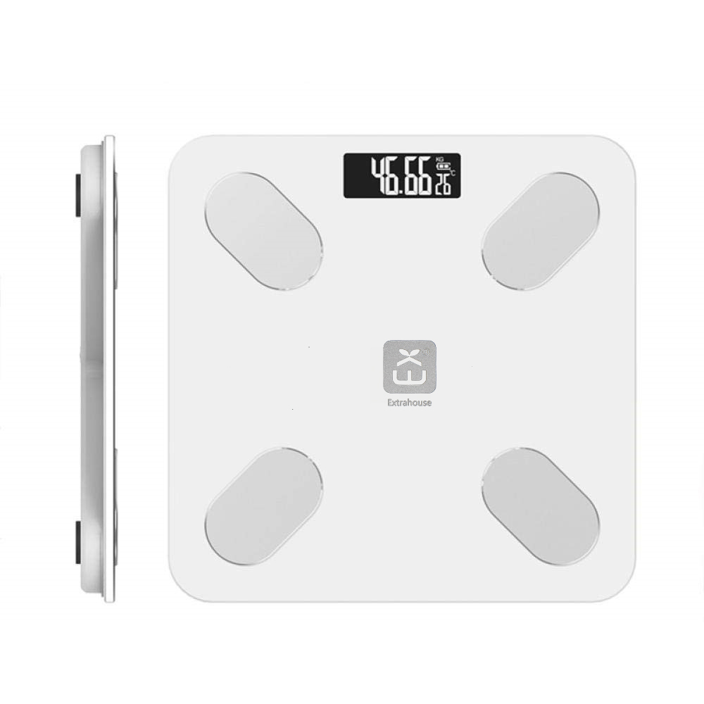 ExtraStar White Digital Bathroom Weighing Scale Image 2