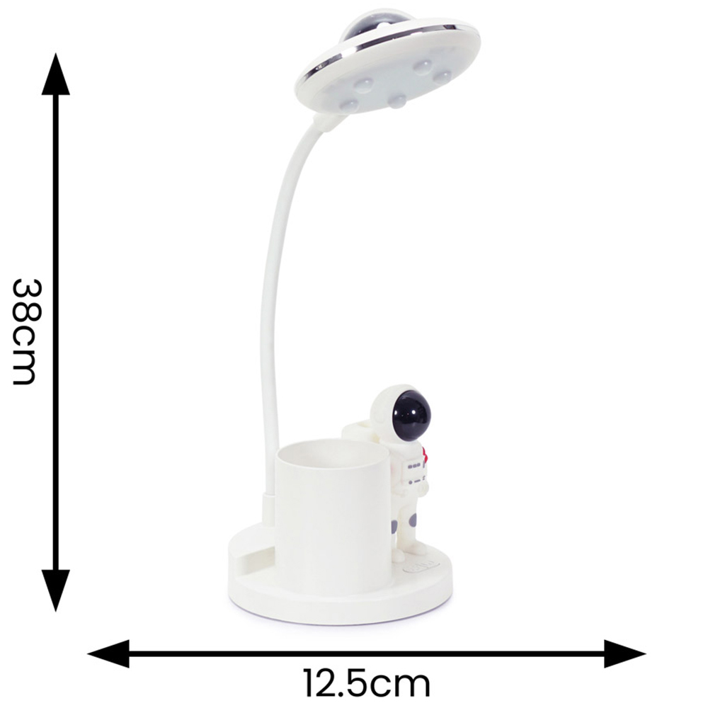 ValueLights Tom Matte White Multicolour LED Table Lamp Image 5
