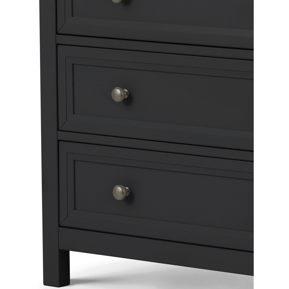 Julian Bowen Maine 5 Drawer Anthracite Chest of Drawers Image 4