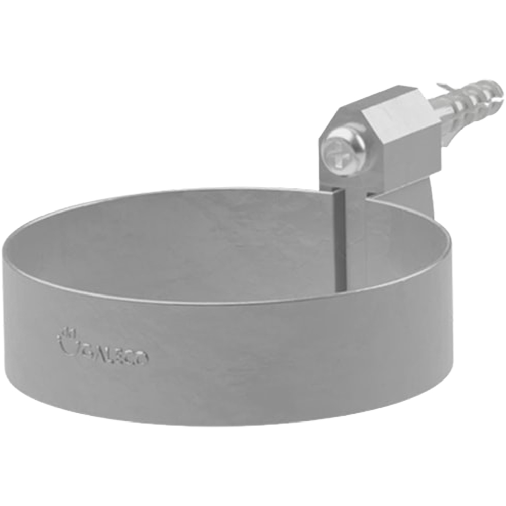 Galeco Steel Round Hopper and Downpipe Kit Galvanised 87mm Image 3