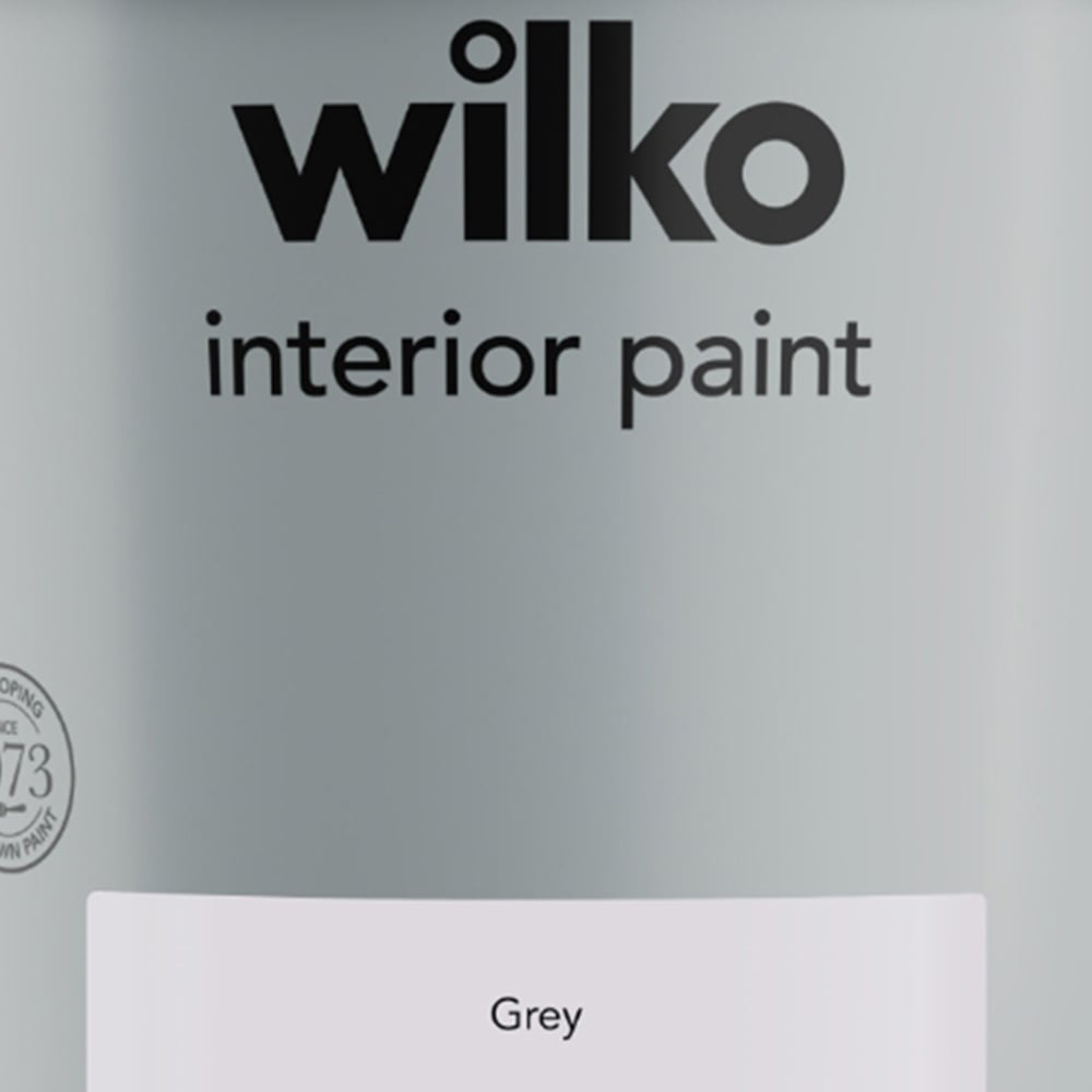 Wilko Interior Grey Silk Emulsion Paint 5L Image 4