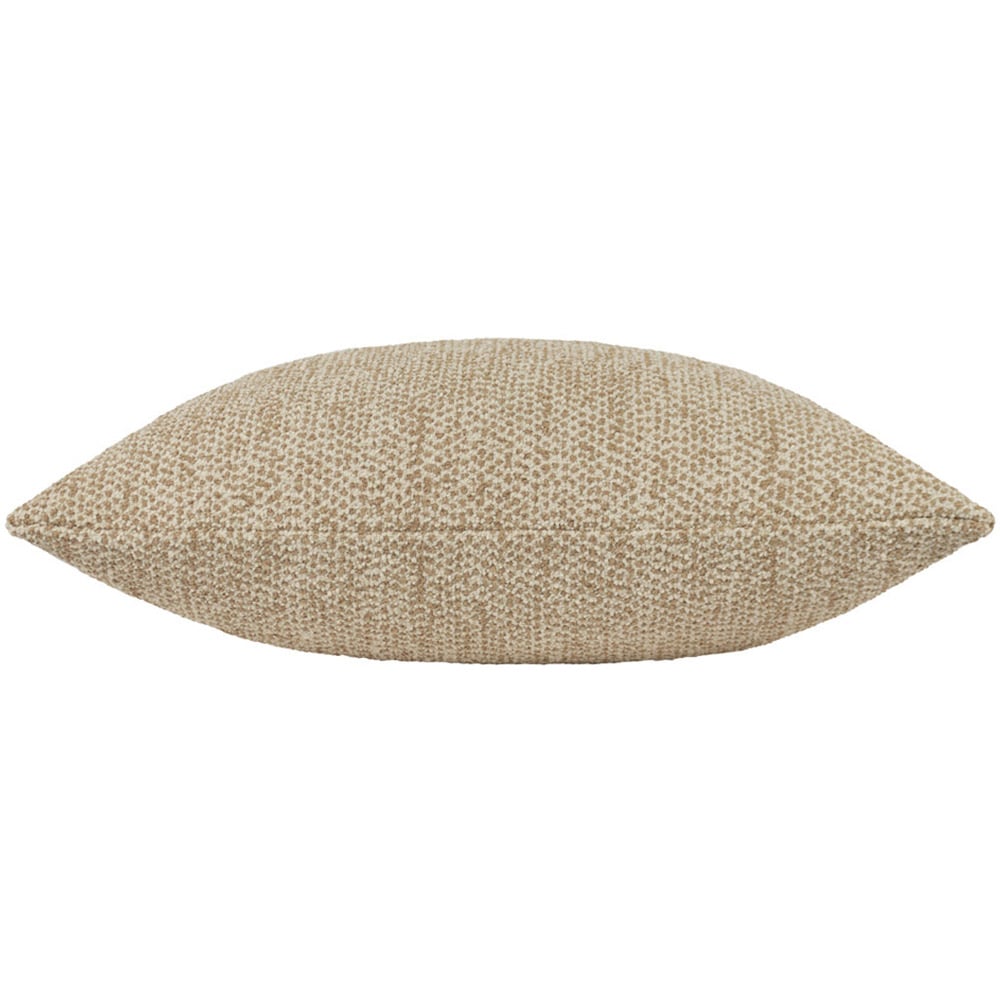 Hoem Tiona Nougat and Toffee Square Woven Jacquard Cushion Image 3